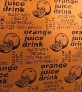 Aluminium Capping Foil – Orange Juice Drink 51mm / 88mm x 50 Micron (Approx. 15kg per Box)