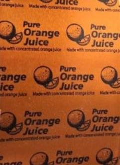 Aluminium Capping Foil – Pure Orange Juice 51mm / 88mm x 50 Micron (Approx. 15kg per Box)