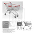 140L Extra-Large Shopping Trolley – Avant Series - AB Range