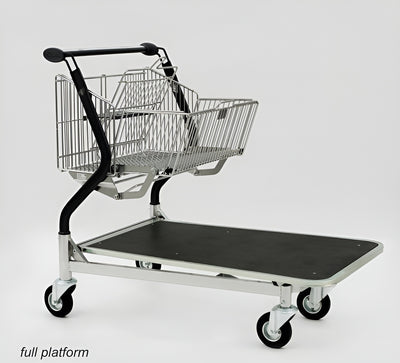 Vario 110S Transport Trolley – Foldable Basket Trolley with Plywood Platform - AB Range