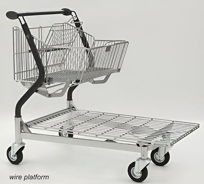 Vario 110S Transport Trolley – Foldable Basket Trolley with Wire Platform - AB Range