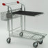 Vario WTP-3D Transport Trolley – Dual-Level Trolley with Basket and Shelf - AB Range
