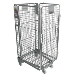 Four Sided Roll Pallet with Mesh Infill
