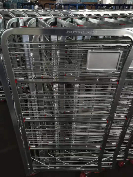 J Pollock & Sons Dairy 4 Tier Milk Trolleys Customised from Alex Baird Handling