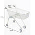 100 Litre Shopping Trolley - Shallow Basket, Bright Zinc Finish