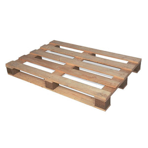 Used heavy duty wooden Euro pallet 1200 x 800 x 155mm with 1000kg load capacity and 4-way entry