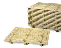 Wood Fiber Pallet F10-4 1200 x 1000 x 143mm | Nestable Export Pallet | 600kg Load Capacity | 9 Legs