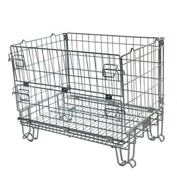 Used Half Euro Hypacage - Collapsible Wire Mesh Pallet Cage