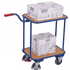 2 Shelf Tray Trolley with Push Handle and EasySTOP Brake – 250kg Capacity
