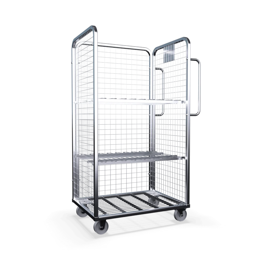 Three Sided Merchandise Picking Trolley - AB Range – AB Handling ...