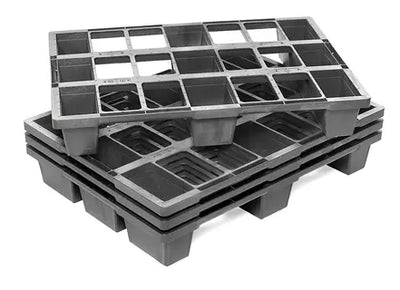 Nestable Plastic Pallet 800 x 600 x 120mm – Open Deck | 500kg Dynamic Load