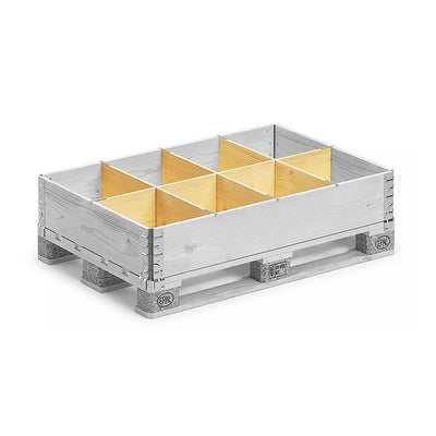 Pallet Collar Divider 1200 x 800 x 200mm – Multiplex Partition Set (8 Compartments)