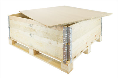 Chipboard Pallet Collar Lid 1200 x 1000 x 9mm – Particle Board Cover with Fixing Battens