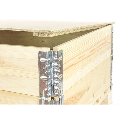 Chipboard Pallet Collar Lid 1200 x 800 x 9mm – Particle Board Cover with Fixing Battens