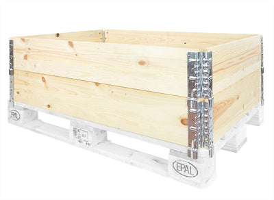 Wooden Pallet Collar 1200 x 800 x 200mm – 4 Hinge Stacking Frame | ISPM 15 Export Approved