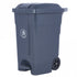70L Plastic Mobile Pedal Bin - Wheeled Hands-Free Waste Bin