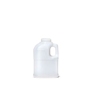 Sample pack of three 568ml clear HDPE plastic bottle containers with 38mm top