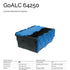 600 x 400 x 255mm Attached Lid Plastic Box (45L) – Heavy Duty PP Storage Container