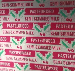 Aluminium Capping Foil – Christmas Red & Silver 51mm / 88mm x 50 Micron (Approx. 15kg per Box)