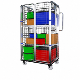 Four Sided Merchandise Picking Trolley - AB Range