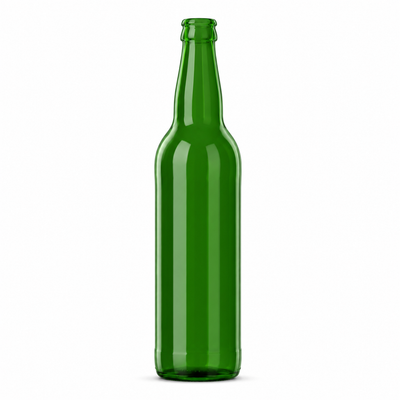 500ml Green Glass Ale Beer Bottle – 29mm Crown Cork Finish