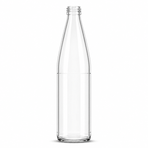 75cl clear flint glass bottle with G027 finish for reusable beverage packaging