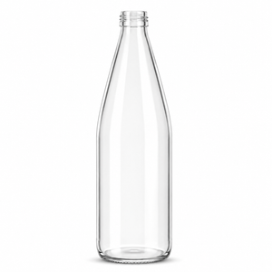 100cl clear flint glass bottle with G027 Pressure 28 finish