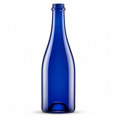 CAVA 75cl Blue Glass Sparkling Wine Bottle – CORONA29 Crown Finish