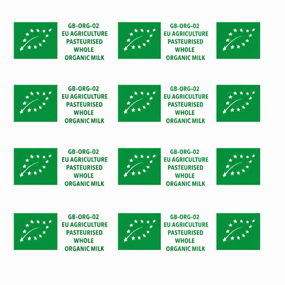 Aluminium Capping Foil – Organic Semi Green Print Scottish 51mm x 50 Micron (Approx. 15kg per Box)