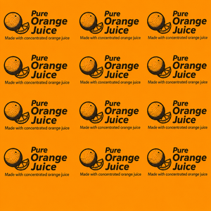 Aluminium Capping Foil – Pure Orange Juice 51mm / 88mm x 50 Micron (Approx. 15kg per Box)