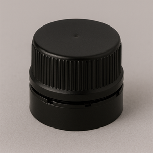 31.5MM Black Plastic Tamper Evident EPE Lined Cap