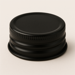 38MM DTO Black Deep Twist-Off Cap – 15mm Deep Profile