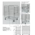 Container for Cartons 600x1000 H1200 – Optimized Roll Cage for Boxed Goods - AB Range