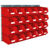 Wall Mounted Louvred Panel & Bin Kits | Complete Wall Storage with Small Parts Bins