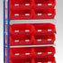 Single Extension Bay Shelving with Bin Kits | Add-On Small Parts Storage Unit