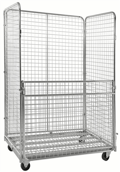 4-Sided Roll Container with Folding Gate – 400kg Capacity