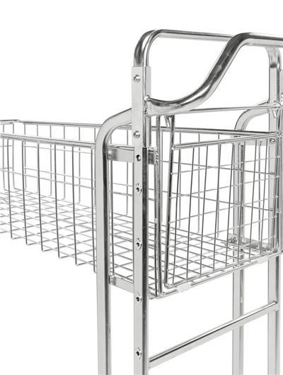 Stackable Shop Trolley with Basket – Retail & Warehouse Storage Trolley