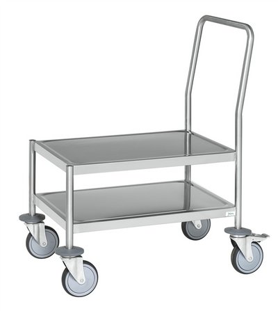 Stainless Steel Platform Trolley – C3 (AISI 304) – 700 × 415 × 905 mm