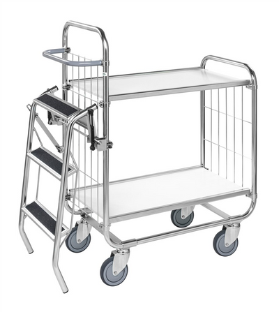 Series 8000 Shelving Trolley – Electrogalvanised – 250 kg Capacity (1395 × 470 × 1120 mm)