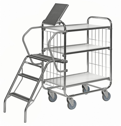 Series 8000 Shelving Trolley – Electrogalvanised Flex Cart – 250 kg Capacity (1195 × 470 × 1120 mm)