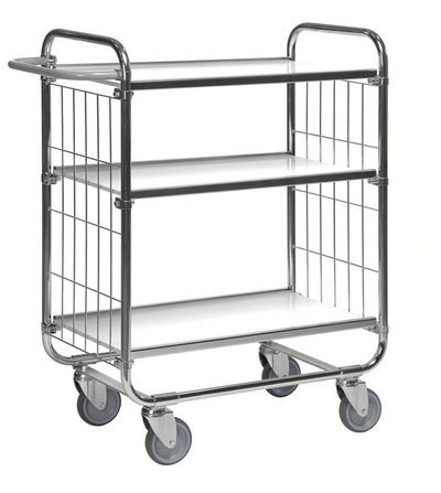 Series 8000 Shelving Trolley – Electrogalvanised Flex Cart – 250 kg Capacity (945 × 470 × 1120 mm)