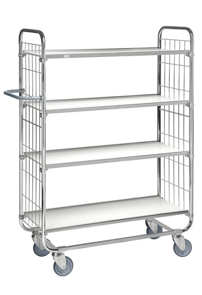 Series 8000 Shelving Trolley – Electrogalvanised – 250 kg Capacity (1395 × 470 × 1590 mm)