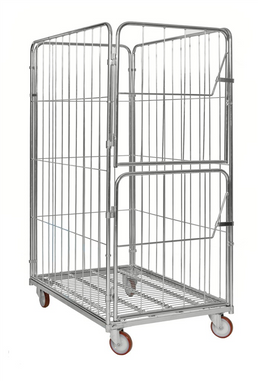 4-Sided Roll Container with 2 Doors – 600kg Capacity