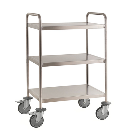 Fully Welded 3-Tier Stainless Steel Trolley – C3 (AISI 304) – 1075 × 575 × 1010 mm