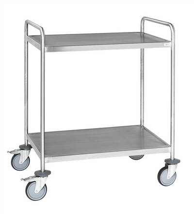 Stainless Steel Trolley – Fully Welded – 2 Levels – C3 – 1075 × 575 × 1010 mm