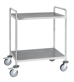 Fully Welded Stainless Steel Trolley – 2 Levels – C3 – 650 × 440 × 1010 mm