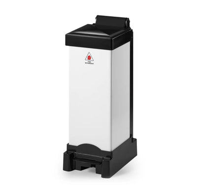 25 Litre All Plastic Fire Retardant Sack Holder – Pedal Operated Clinical Waste Bin