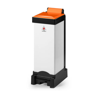 25 Litre All Plastic Fire Retardant Sack Holder – Pedal Operated Clinical Waste Bin