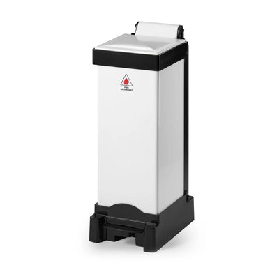 25 Litre All Plastic Fire Retardant Sack Holder – Pedal Operated Clinical Waste Bin