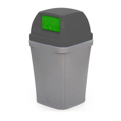 100 Litre Swing Top Bin – MDPE Waste & Recycling Bin with Drop-On Lid